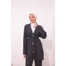 Canan Kırçıllı Kumaş Tunik Pantolon Takım