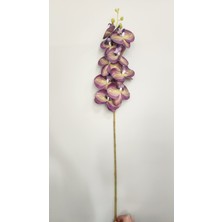 Alshop Gerçek Görünümlü Orkide Büyük Boy Yapay Orkide 85 cm Çiçek