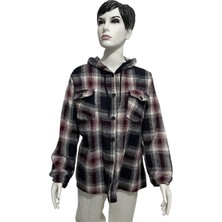 Büyük Beden Oversize Kapşonlu Oduncu Gömlek Renkli