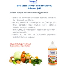 ® Sebze ve Meyve Hijyenik Yıkama Solüsyonu 1 Lt | Güvenli ve Doğal Temizlik