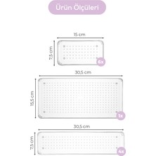 Vienev 11LI Set Çekmece Içi Kaşıklık - Dolap Içi Çatal-Kaşık Bıçak Düzenleyici Organizer