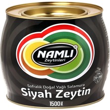 Namlı Taş Baskı Gemlik Siyah Fıçı Özel Iri Siyah Zeytin 1,5 kg 231-260