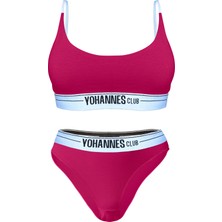 Yohannes Club Yohannesclub, Kadın, Iç Çamaşırı Takımı, (Bralet-Slip), Pembe/fuşya