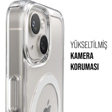 Babilden iPhone Magsafe Uyumlu Şeffaf Sert Kristal Mika Sararmaz Kılıf