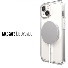 Babilden iPhone Magsafe Uyumlu Şeffaf Sert Kristal Mika Sararmaz Kılıf