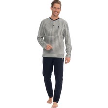 U.s. Polo Assn. Erkek Uzun Kollu Iki Iplik Patlı Çizgili Eşofman Pijama Takımı S25840