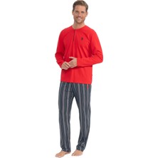 U.s. Polo Assn. Erkek Uzun Kollu Patlı Penye Eşofman Pijama Takımı S25843