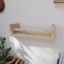Şeker Marangoz Ahşap 40 Cm Raf