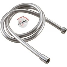 Bainer 150CM Uzun Ömürlü Esnek Pvc Gri Duş Hortumu  (Kırılmaz-Çatlamaz-Patlamaz) - Shower Hose