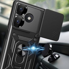 Prolysus Xiaomi Redmi 13 4g Kılıf Manyetik Standlı Kamera Korumalı Yüzüklü Zırh Tank Kılıf Koruyucu Kapak