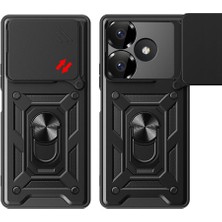 Prolysus Xiaomi Redmi 13 4g Kılıf Manyetik Standlı Kamera Korumalı Yüzüklü Zırh Tank Kılıf Koruyucu Kapak