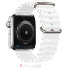 AktarMobile Apple Watch 10 / 11 42 mm Uyumlu Silikon Ocean Kordon Spor Kayış