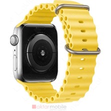 AktarMobile Apple Watch 10 / 11 42 mm Uyumlu Silikon Ocean Kordon Spor Kayış