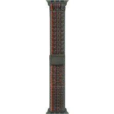 AktarMobile Apple Watch 10 / 11 42 mm Uyumlu Spor Loop Kordon Yeni Seri Naylon Örgü Kayış Cırt Cırtlı