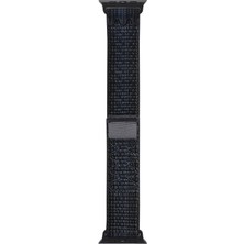 AktarMobile Apple Watch 10 / 11 42 mm Uyumlu Spor Loop Kordon Yeni Seri Naylon Örgü Kayış Cırt Cırtlı