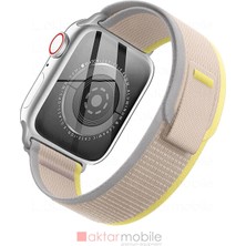 AktarMobile Apple Watch 10 / 11 42 mm Uyumlu Trail Loop Kordon Naylon Örgü Kayış