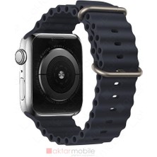 AktarMobile Apple Watch 10 / 11 42 mm Uyumlu Silikon Ocean Kordon Spor Kayış