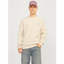 Jack & Jones Jprblachad Branding Sweat Crew Neck Ln Erkek Sweatshirt