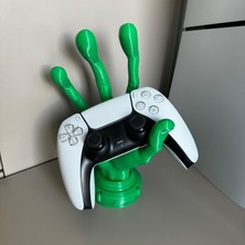 Anytime 3D Uzaylı Eli 4 Parmak Ps4 / Ps5 / Xbox Joystick Standı Kol Tutucu Yeşil