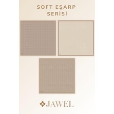 Jawel Kadın Soft Eşarp Seti Kahve Krem-Kahve-Sütlü Kahve