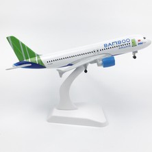 Superworld Bamboo Airways A320 20CM Alaşım Uçak Modeli (Yurt Dışından)