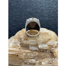 Asteria Jewelry Mühr-Ü Süleyman Gümüş Yüzük - 925 Ayar Özel Tasarım