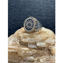 Asteria Jewelry Mühr-Ü Süleyman Gümüş Yüzük - 925 Ayar Özel Tasarım