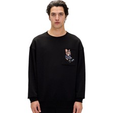 Bad Bear 24.02.12.015 Javed Crewneck Sweatshirt Siyah