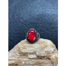 Asteria Jewelry Kırmızı Zirkon Taşlı Gümüş Yüzük - Çarpıcı ve Zarif Tasarım