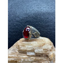 Asteria Jewelry Kırmızı Zirkon Taşlı Gümüş Yüzük - Çarpıcı ve Zarif Tasarım