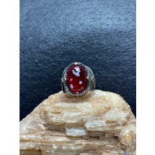 Asteria Jewelry Kırmızı Zirkon Taşlı Gümüş Yüzük - Çarpıcı ve Zarif Tasarım