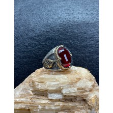 Asteria Jewelry Kırmızı Zirkon Taşlı Gümüş Yüzük - Çarpıcı ve Zarif Tasarım