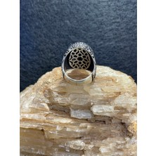 Asteria Jewelry Siyah Oniks Taşlı Gümüş Yüzük - Şık ve Gizemli Tasarım