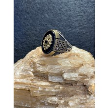 Asteria Jewelry Asteria 925 Ayar Gümüş Siyah Oniks Yüzük - Güçlü ve Asil Duruş