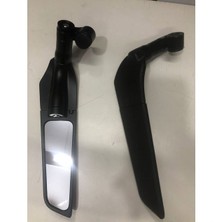 Super Moto Kanat Dikiz Ayna Scooter ve Gidondan Aynalı Tüm Motosikletler ve Atv Uyumlu _