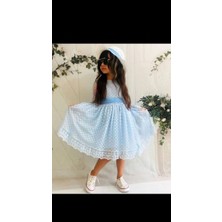 Esmaca Moda Kız Çocuk Elbise Mavi