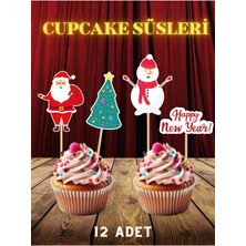 My Design Yılbaşı Temalı Cupcake Süsü 12'li