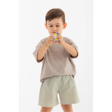 Plant Mini Kids Vizon Basic Yarım %100 Pamuk Kollu Bisiklet Yaka Çocuk T-Shirt