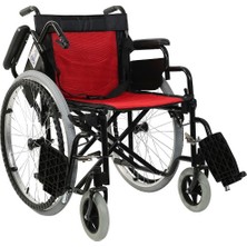 Golfi Standart Manuel Tekerlekli Sandalye | Çelik Gövde, Katlanabilir Yapı, PVC ve PNU Tekerlek G103