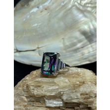 Asteria Jewelry Mistik Topaz Taşlı Kadın Gümüş Yüzük - Renklerin Büyülü Dansı