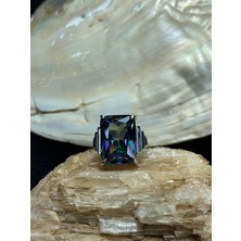 Asteria Jewelry Mistik Topaz Taşlı Kadın Gümüş Yüzük - Renklerin Büyülü Dansı