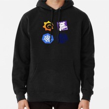 Hvit Stein Unisex Kubernetes Datadog Pack Baskılı Sweatshirt
