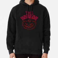 Hvit Stein Unisex The Horror Halloween Baskılı Sweatshirt