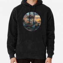Hvit Stein Unisex The Turtles Garden Baskılı Sweatshirt