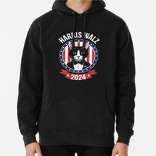 Hvit Stein Unisex Harris Waltz 2024 Election Kamala Harris Tim Waltz 2024 Baskılı Sweatshirt