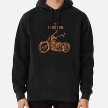 Hvit Stein Unisex I Love Road Baskılı Sweatshirt