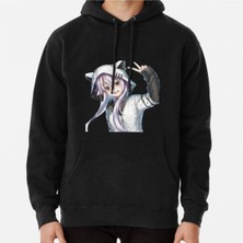 Hvit Stein Unisex Smiling Anime Girl Baskılı Sweatshirt