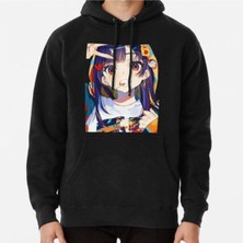 Hvit Stein Unisex Anime Mika Pikazo Baskılı Sweatshirt