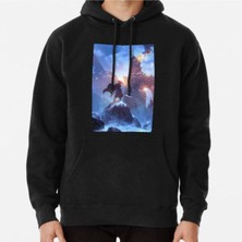 Hvit Stein Unisex Blue Eye Samurai Baskılı Sweatshirt