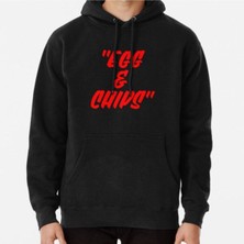 Hvit Stein Unisex Egg Chips Baskılı Sweatshirt